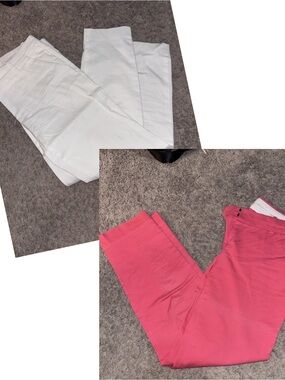 J. Crew White Café Capri Pants